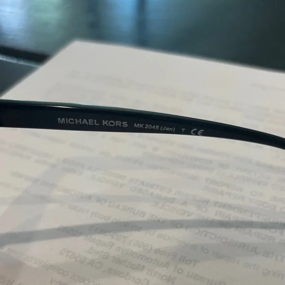 Michael Kors Black Sunglasses with Tan Lenses - Picture 3 of 9